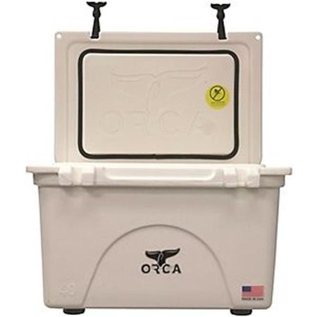 ORCA Orca 8555740 ORCW040 40 qt. Insulated Cooler; White 8555740